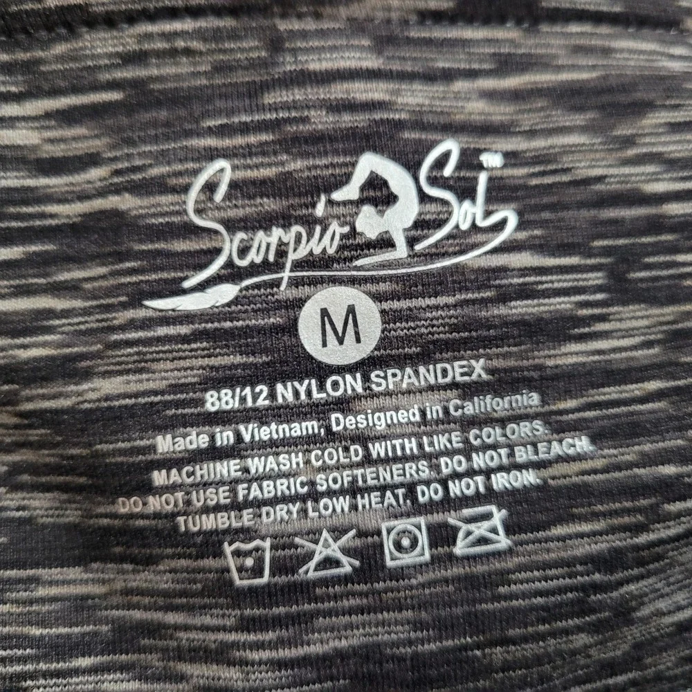 Scorpio Sol Space‎ Dye Ruched Cropped Leggings Womens Medium Yoga Pants